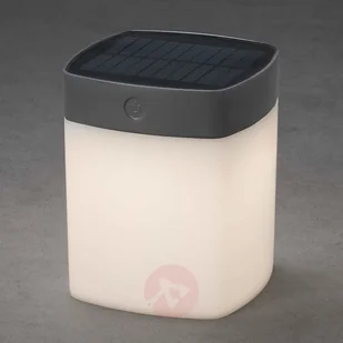 Konstsmide Assisi Lampa solarna LED Siwy, 1-punktowy (7805-302) - Lampy ogrodowe - miniaturka - grafika 3