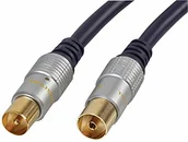 Kable - Signal Pro Pro PSG00825 HQ przewód muchowy, koncentryczny męski na żeński, 2 m, czarny PSG00825 - miniaturka - grafika 1