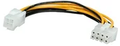 Adaptery i przejściówki - Roline 0.15m ATX12V-P4/PCIe 8p kabel zasilaj$39cy 11031021 - miniaturka - grafika 1
