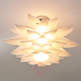 Lindby Designerska lampa sufitowa biała 50 cm - Rimon - Lampy sufitowe - miniaturka - grafika 3