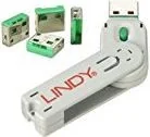 Części i akcesoria do laptopów - LINDY USB Port Schlsser 4xGrün +key 4 Schlsser mit 1 Schlüssel 40451 - miniaturka - grafika 1