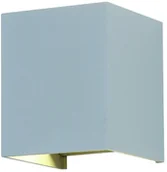 Lampy ogrodowe - V-tac kinkiet zewnętrzny LED VT-759 6W 3000K 660lm szary kwadrat IP65 A+ SKU 7080 7080 - miniaturka - grafika 1