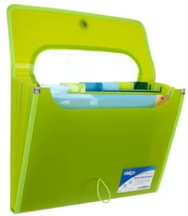 Strigo Teczka VFILE PP A4 z 6 przekładkami zielona SF033 STRIGO - Teczki i skoroszyty - miniaturka - grafika 2
