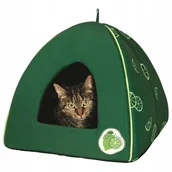 Legowiska dla psów - Trixie Legowisko-jaskinia Fresh Fruits 40 × 38 × 40 cm ciemnozielone TX-36358 - miniaturka - grafika 1