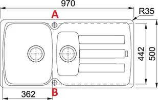 Franke Antea AZG 651 biały polarny 114.0498.080 - Zlewozmywaki - miniaturka - grafika 3
