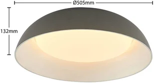 Lindby Juliven lampa sufitowa LED, szara - Lampy sufitowe - miniaturka - grafika 3