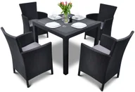 Meble ogrodowe - Curver Zestaw mebli ogrodowych Palermo grafit BK-001191 + 20 zł na pierwsze zakupy BK-001191 - miniaturka - grafika 1