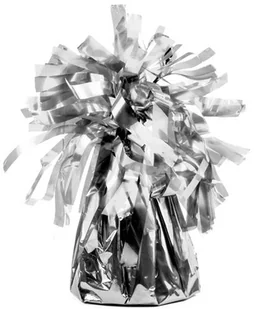 PartyDeco Obciążnik do balonów, foliowy, srebrny, 4 szt CZ1-018 - Balony i akcesoria - miniaturka - grafika 3