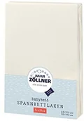 Prześcieradła dla dzieci - Zollner Julius prześcieradło frotte z gumką na łóżko dziecięce, wymiary: 60 x 120 cm / 70 x 140 cm écru - miniaturka - grafika 1