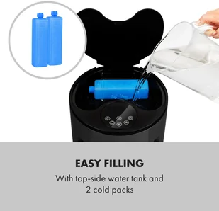 Klarstein Skypillar, chłodnica powietrza 3 w 1, wentylator, nawilżacz powietrza, zbiornik 5 l, pilot zdalnego sterowania, panel dotykowy HTR2-SkypillarB - Klimatory - miniaturka - grafika 14