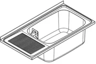 Zlewy i komory gospodarcze - Franke Wielofunkcyjna komora gospodarcza ociekacz lewy BS351 - miniaturka - grafika 1