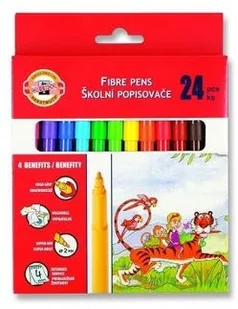 Koh-I-Noor flamastry zmywalne, 24 kolory - Flamastry - miniaturka - grafika 4