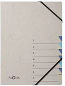 Teczki i skoroszyty - Pagna 44307-02 teczka na dokumenty 7 przegródek Easy Grey 1-7 niebieska 44307-02 - miniaturka - grafika 1