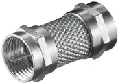 Złącza, przejściówki, adaptery - Goobay Adapter wtyk F na wtyk F, 1 szt., srebro 11371 - miniaturka - grafika 1