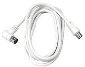 Przedłużacze i rozgałęźniki - Solight SSN12X5E Przewód abonencki biały, COAX połączone złącza, 15m, torba - miniaturka - grafika 1