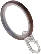 Karnisze - Gardinia Kółko z żabką Windsor 33 mm brąz - miniaturka - grafika 1