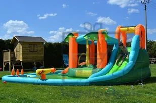 Basenowe centrum zabaw Sharks vodní skluzavka Oasis 7v1 BA022 - Baseny ogrodowe - miniaturka - grafika 7