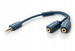 Clicktronic ClickTronic Casual Duo Adapter (3,5 mm wtyk Jack/2 X 3,5 MM wtyczka jack złącze MP3 Sound, 0,1 m) 70491-GB - Kable - miniaturka - grafika 2