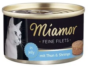 Miamor Feine Filets Dose Thunfisch & Shrimps - Tuńczyk I Krewetki 100G - Suplementy i witaminy dla kotów - miniaturka - grafika 7