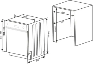 Zmywarka Kluge KVD6011X - Zmywarki do zabudowy - miniaturka - grafika 2