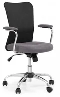 Fotele i krzesła biurowe - Halmar Krzesło obrotowe do biurka ANDY fotel młodzieżowy popielaty / czarny - miniaturka - grafika 1