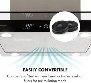 Klarstein Aurelia 90 Srebrny (CGCH5-Aurelia) - Okapy kuchenne - miniaturka - grafika 7