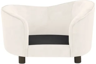 Sofa dla psa, kremowa, 69x49x40 cm, pluszowa - Legowiska dla psów - miniaturka - grafika 6