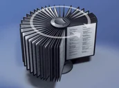 Artykuły biurowe - DURABLE Zestaw Sherpa CAROUSEL 40 paneli prezentacyjnych obrotowy na biurko 5633 - miniaturka - grafika 1