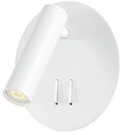 Lampy ścienne - v-tac Oprawa LED V-TAC 3W+6W Kinkiet Hotel Łóżko Biały VT-2963 3000K 680lm - miniaturka - grafika 1