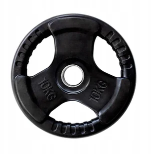 TOK10 Czarny Talerz Olimpijski Ogumowany 10 Kg Hms - Obciążenia - miniaturka - grafika 3