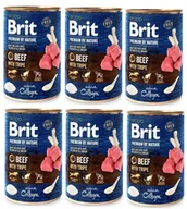 Mokra karma dla psów - Brit Premium by Nature Beef with Tripe 6x800g 36581-uniw - miniaturka - grafika 1