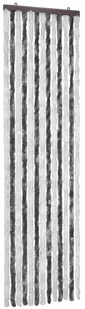 VidaXL Zasłona przeciwko owadom, szarość i biel, 56x185 cm, szenil 284271 VidaXL - Moskitiery - miniaturka - grafika 2