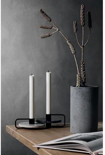 Blomus Zestaw 2 świeczników Castea, czarny, 6x14x12,5 cm, 4x14x12,5 cm - Świeczniki - miniaturka - grafika 4