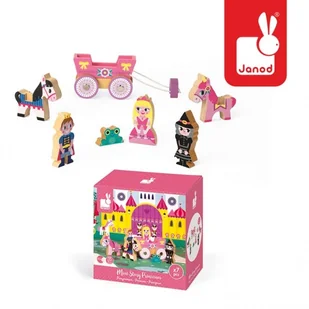 Janod zestaw drewniany Księżniczka - Klocki - miniaturka - grafika 4