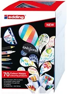 Przybory szkolne - Edding 1340 zestaw flamastrów wodnych z pędzelkami, z różnymi końcówkami, ułożone kolorami, idealne do kaligrafii, rysowania, mangi, ręcznego pisania listów 4-CH-20 - miniaturka - grafika 1