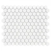 Płytki ceramiczne - Dunin Mozaika Mini Hexagon White - miniaturka - grafika 1