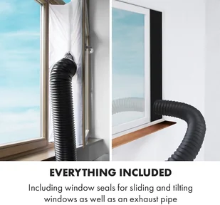 Klarstein Pure Blizzard Smart 9k, klimatyzator przenośny, 9000 BTU/2,6 kW, klasa efektywności energetycznej, A, pilot zdalnego sterowania DXJ2-PureBlzdSmrt9Ks - Klimatyzatory - miniaturka - grafika 10