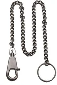 Sprzęt wspinaczkowy - Mil-Tec Łańcuszek z karabińczykiem 40 cm - czarny (15450002) 15450002 - miniaturka - grafika 1