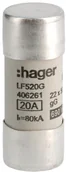 Bezpieczniki elektryczne - ETI Wkładka-cylindryczna-22x58-20A-gG LF520G - miniaturka - grafika 1