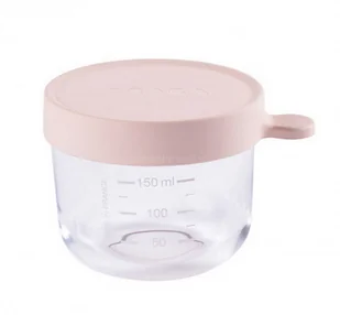 Beaba BEABA Słoiczek szklany z hermetycznym zamknięciem 150 ml różowy - Pojemniki kuchenne - miniaturka - grafika 3