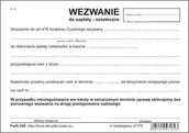 Druki akcydensowe - Firma krajewski Wezwanie do zapłaty ostateczne / A6 samokopiujące [Pu/K-350] Pu/K-350 - miniaturka - grafika 1
