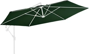 vidaXL Zamienne pokrycie parasola ogrodowego, zielone, 350 cm 313811 - Parasole ogrodowe - miniaturka - grafika 2