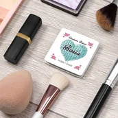 Lusterka do makijażu - Murrano Lusterko kwadratowe z grawerem Ukochana Babcia LSTR-KW-003 - miniaturka - grafika 1