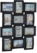 Ramki na zdjęcia - Relaxdays ramka na fotografie, kolaż 12 zdjęć, wymiary:wys. 60,5 x szer. 47,5 x gł. 3,5 cm, dostępna w kolorze czarnym lub białym 10021997_46 - miniaturka - grafika 1
