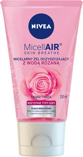 Nivea MicellAir Micelarny żel do mycia twarzy z wodą różaną 150 ml - Żele do mycia twarzy - miniaturka - grafika 3