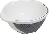 Sitka - NoName durszlak miseczka 2 w 1 25 cm 3,5 litra PP biały/szary twm_458155 - miniaturka - grafika 1