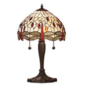 Lampy stojące - Interiors Lampa stołowa TIFFANY DRAGONFLY 64086 INTERIORS 64086/INT/CUBI - miniaturka - grafika 1