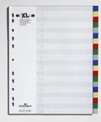 Przekładki do segregatorów - DURABLE Przekładki do segregatora A4 20 stron przezroczyste 6833-19 - miniaturka - grafika 1