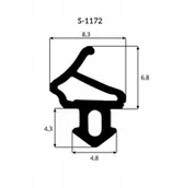 Akcesoria do okien - Uszczelka do Okien Pcv Aluplast S-1172 - 5m - miniaturka - grafika 1