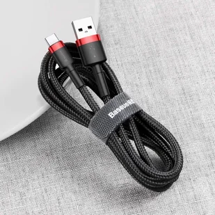 Baseus Kabel Kevlar USB-C 3A 1M red black CATKLF-B91 - Kable USB - miniaturka - grafika 12
